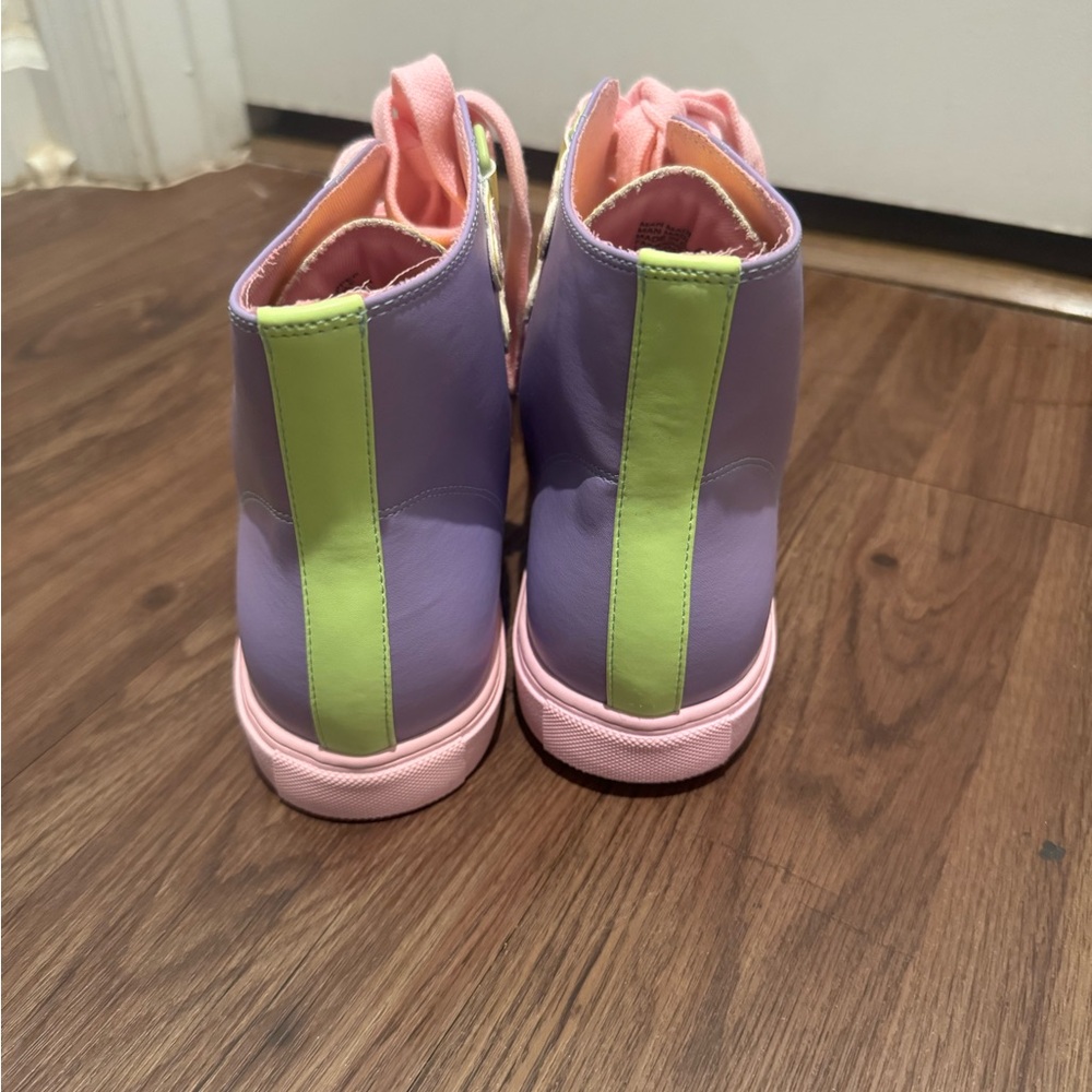 Men’s Strange CVLT Colorful High-Top Sneakers Size 14 - Picture 3 of 4